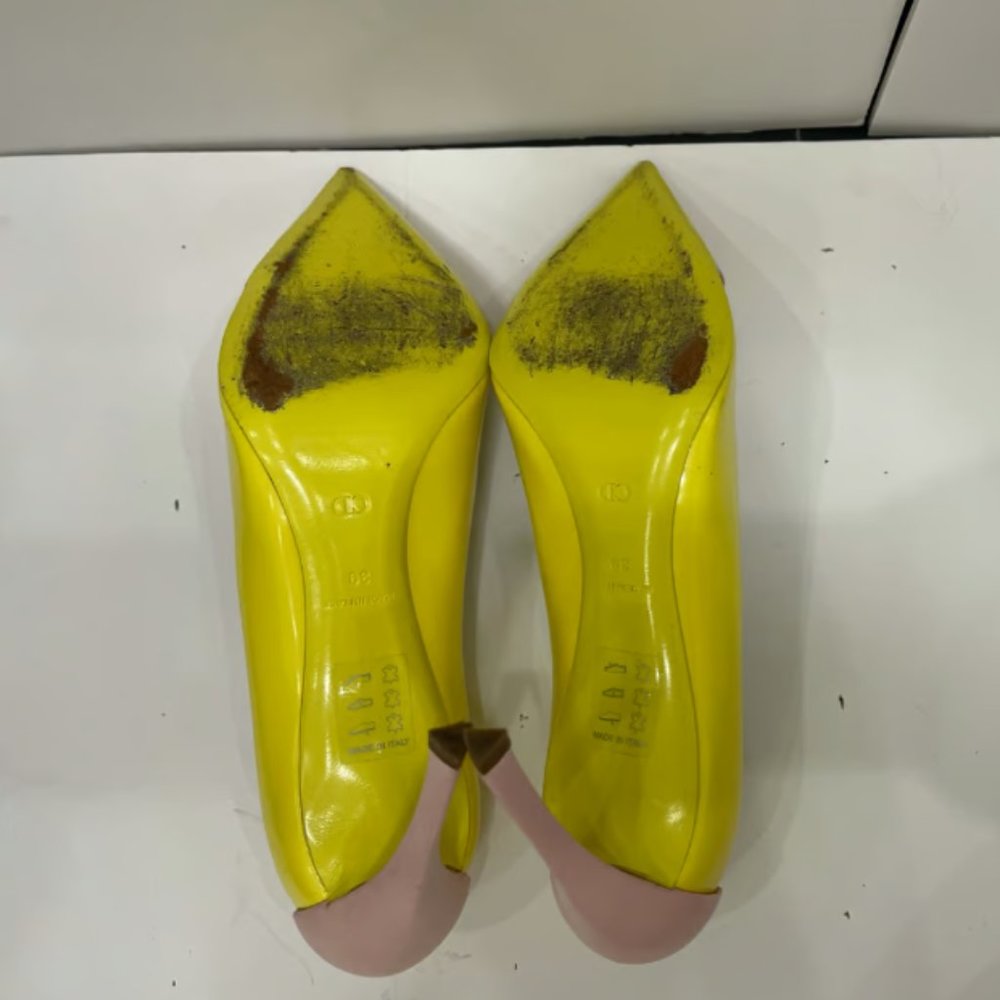 Christian Dior Neon & Nude Heels - Picture 3 of 7